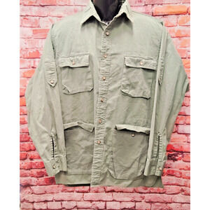 Duxbak Mens Utility Pockets Casual Long Sleeve Regular Fit Button Down